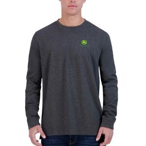 *NEW SEALED BAG* John Deere Men's Charcoal Long Sleeve Tee size M